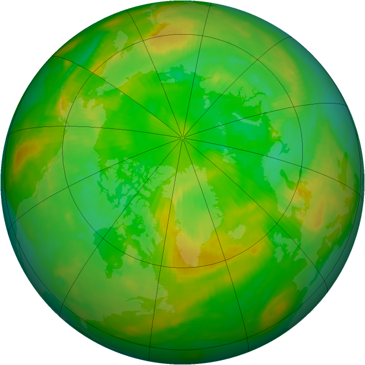 Arctic ozone map for 08 July 1979
